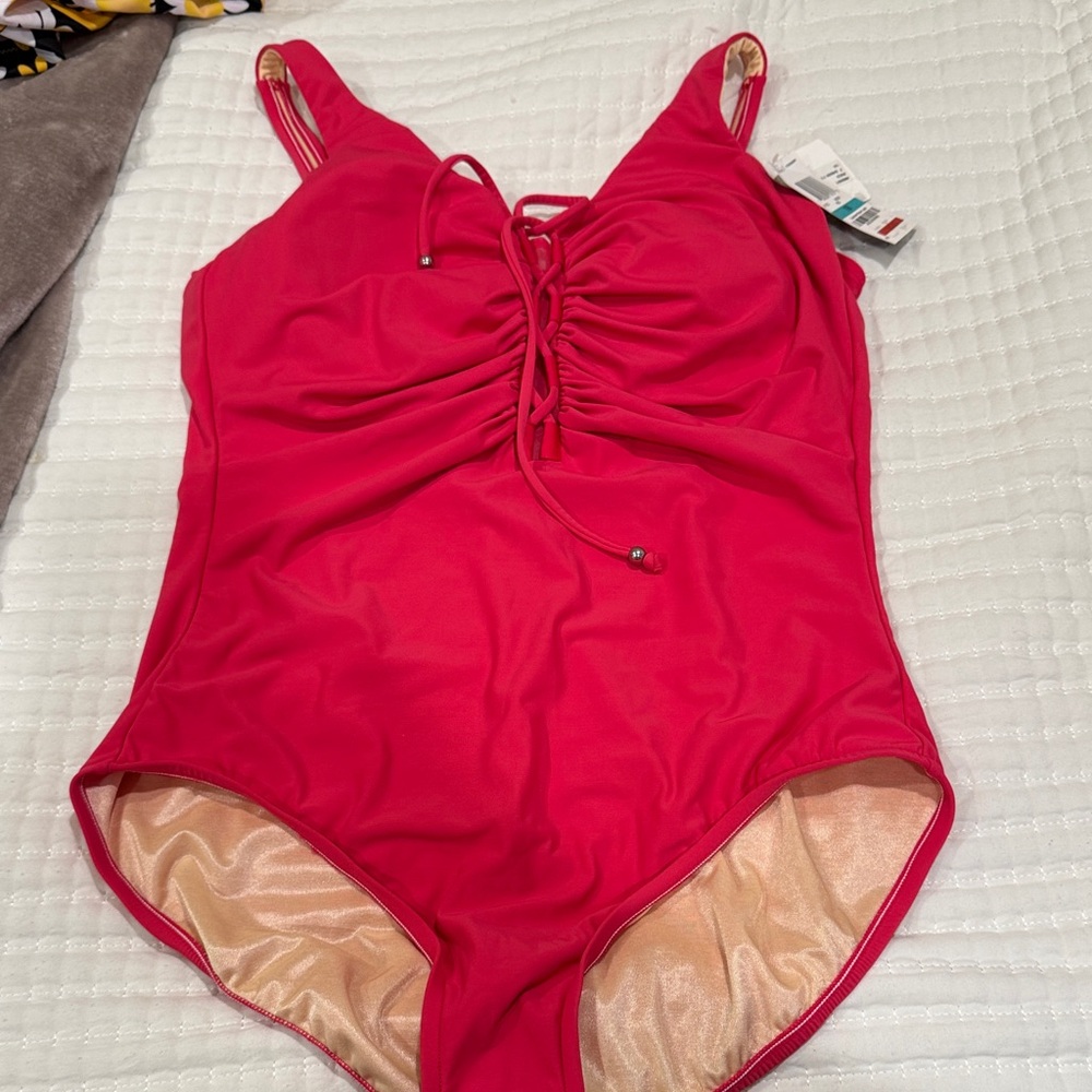 Elegant red Women's One Piece Swimsuit